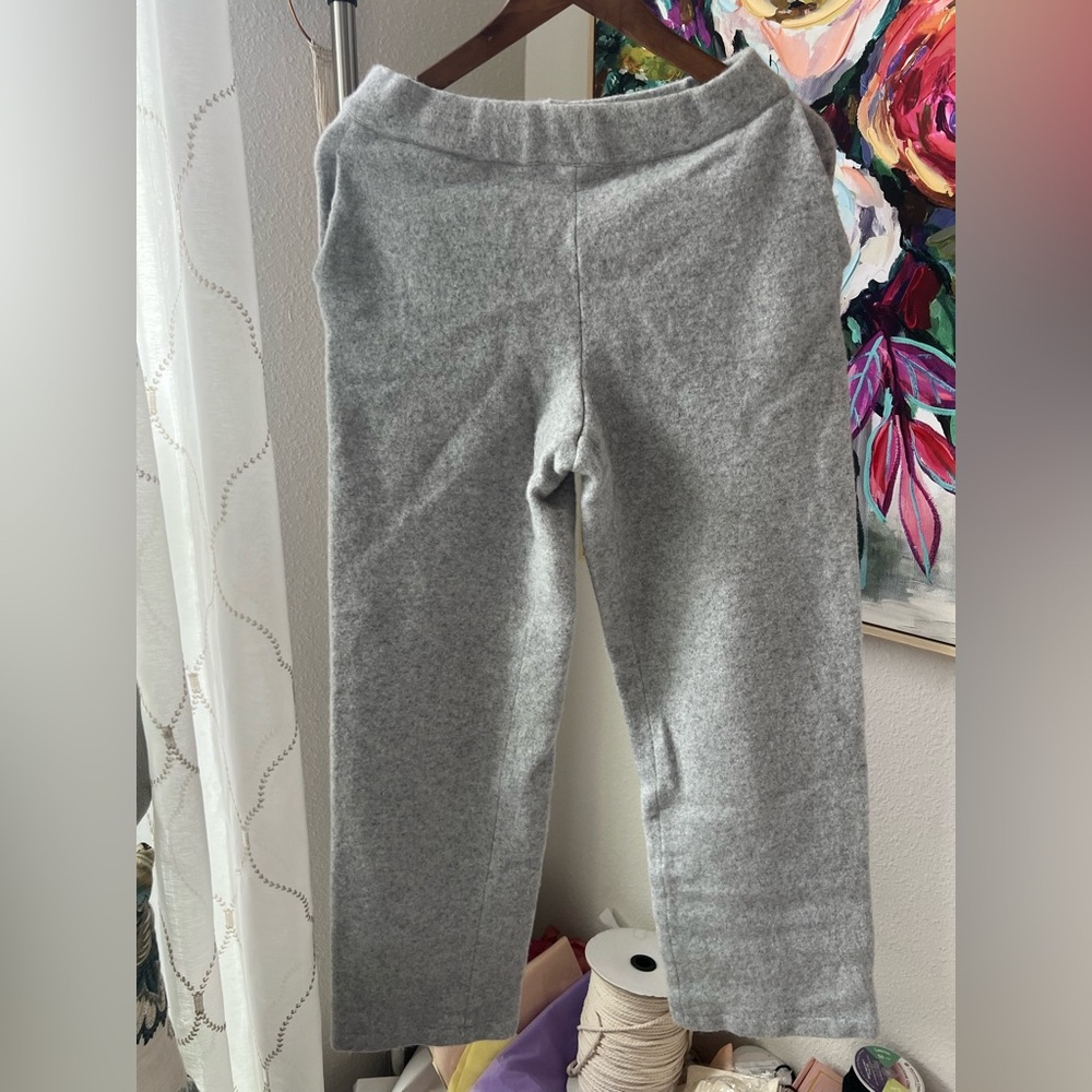 Joseph women's wool felt gray pants size XS. Made in Italy.